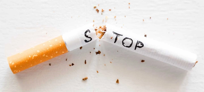 tigara rupta pe care scrie stop