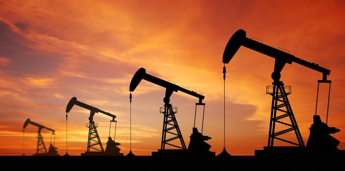 sonde de extragere a petrolului, apus