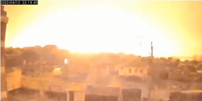 explozia de la Nikolaev, explozia de la Nikolaev surprinsa in imagini video