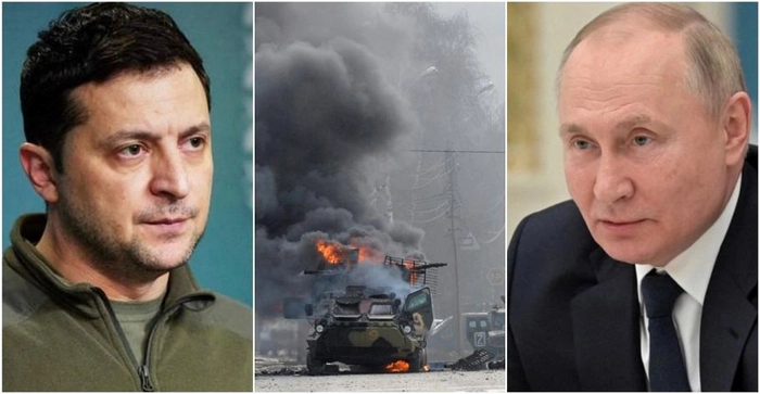 colaj razboi Ucraina, presedintele rus Vladimir Putin, presedintele ucrainean Volodimir Zelenski