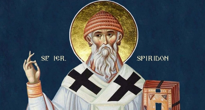 icoana cu sfântul spiridon