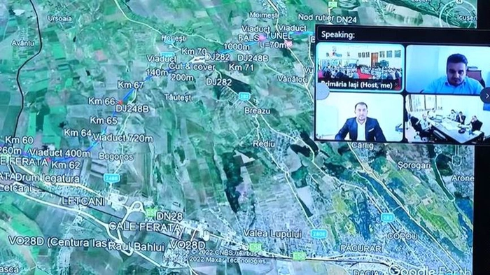 colaj cu imagine satelit si persoane in conferinta online