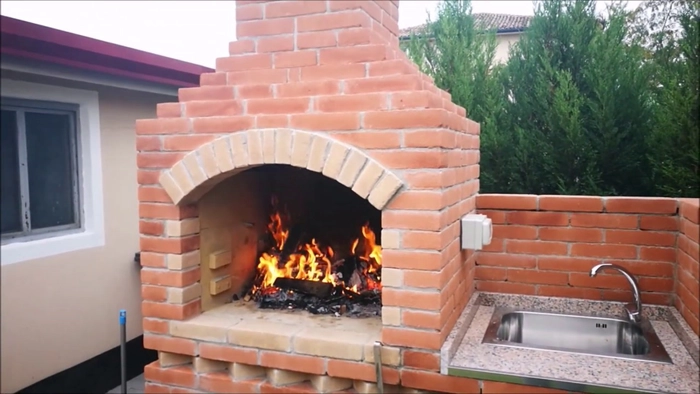 grătar de grădină zidit