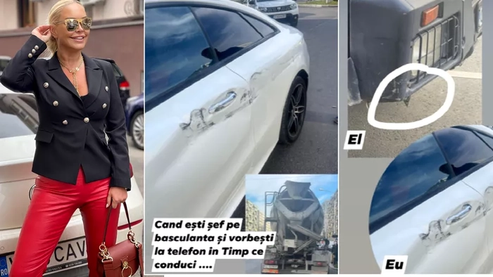 colaj vica blochina si masina ei accidentata