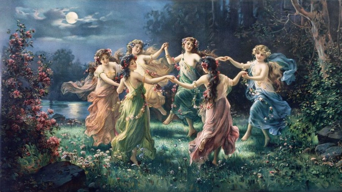 ielele care danseaza hora ilustratie