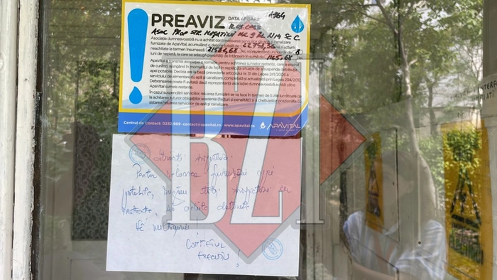  imagine cu preavizul din partea Apa Vital