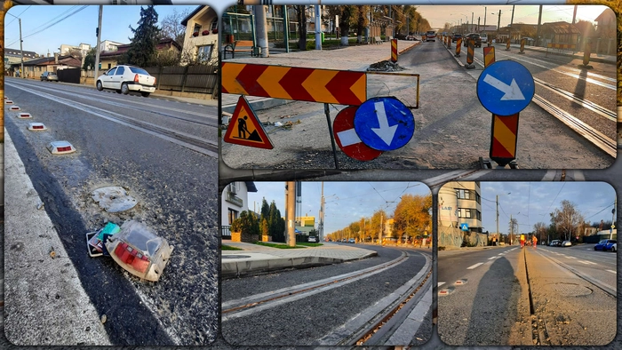 linie de tramvai pe strada