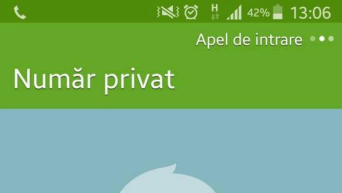persoana apelata de pe un numar de telefon necunoscut