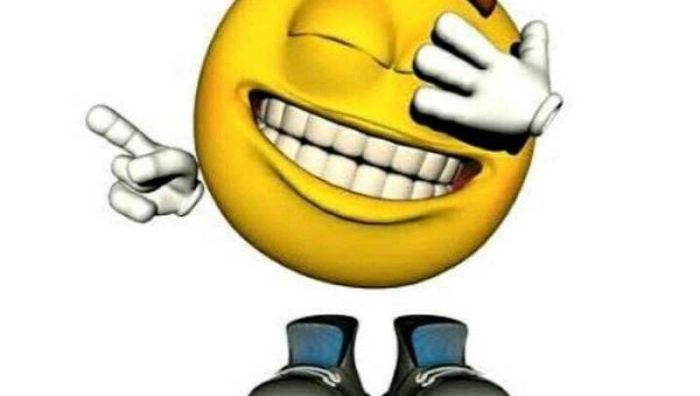 emoticon galben care râde