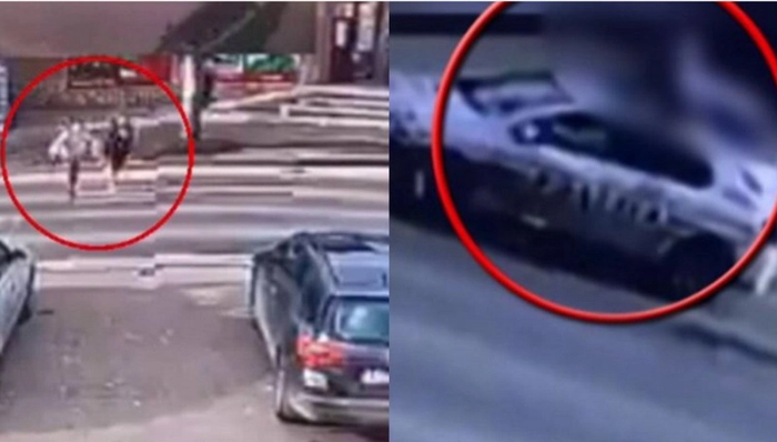 colaj cu imagini de la locul accidentului, unde o fetita, Raisa a murit pe trecerea de pietoni