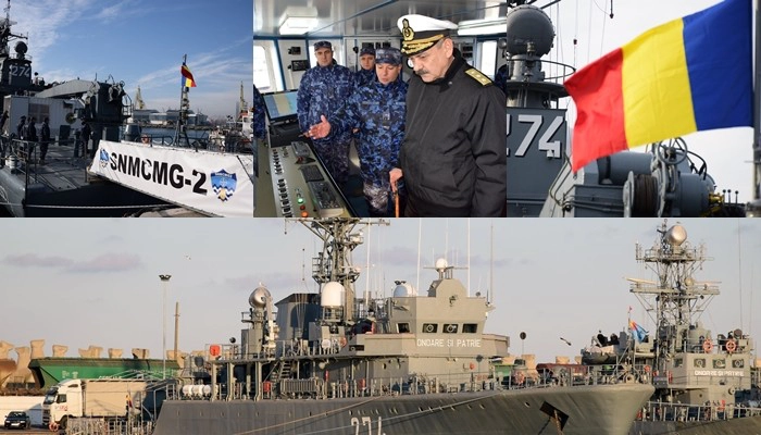 Italia trimite două dragoare în Marea Neagră, militari ai armatei marine, Puitorul de mine și plase Viceamiral Constantin Bălescu
