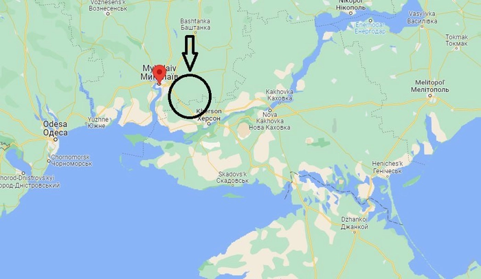 explozia de la Nikolaev, situarea orasului Nikolaev pe harta geografica