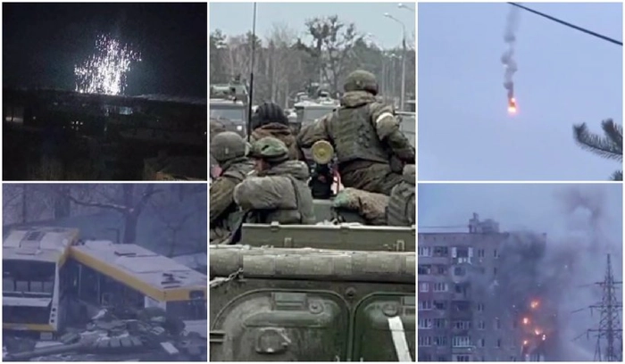 colaj razboiul ddin Ucraina, militaru ucraineni, militari rusi, tancuri, explozii