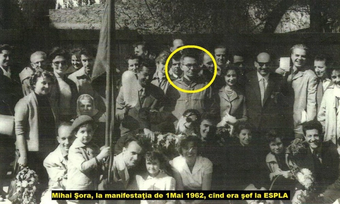 Miahi Șora la o manifestare comunistă