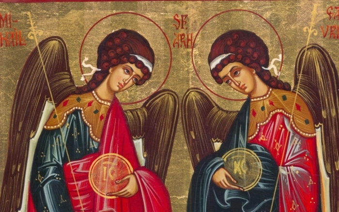 icoana sfantul mihail si gavriil