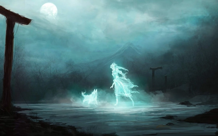 ilustratie spirit intunecat