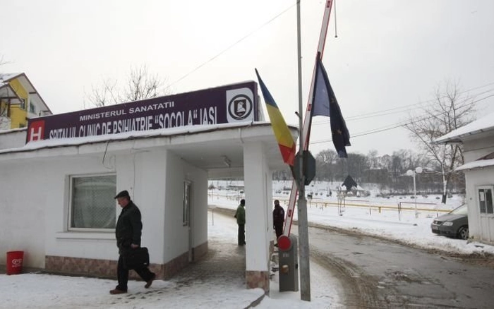  poarta de intrare a Institutului de Psihiatrie „Socola” Iasi