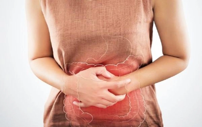 grafica persoana care se tine de abdomen