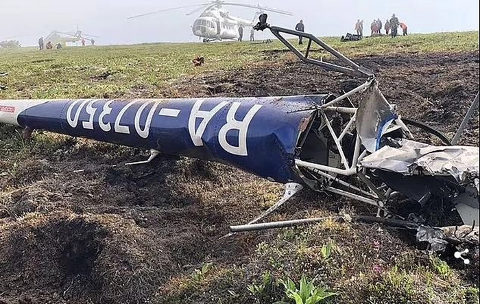 elicopter prabusit in Kamceatka