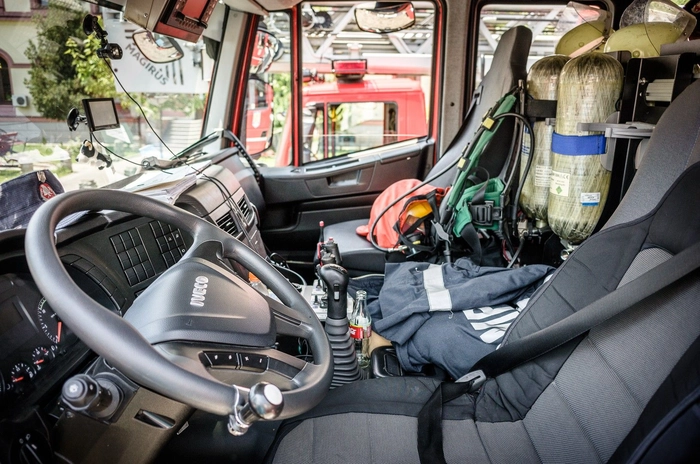  interiorul unei autospeciale