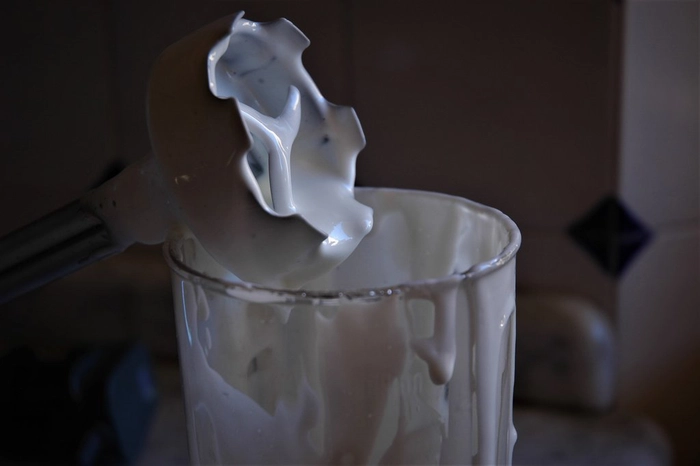 un blender cu smantana de casa