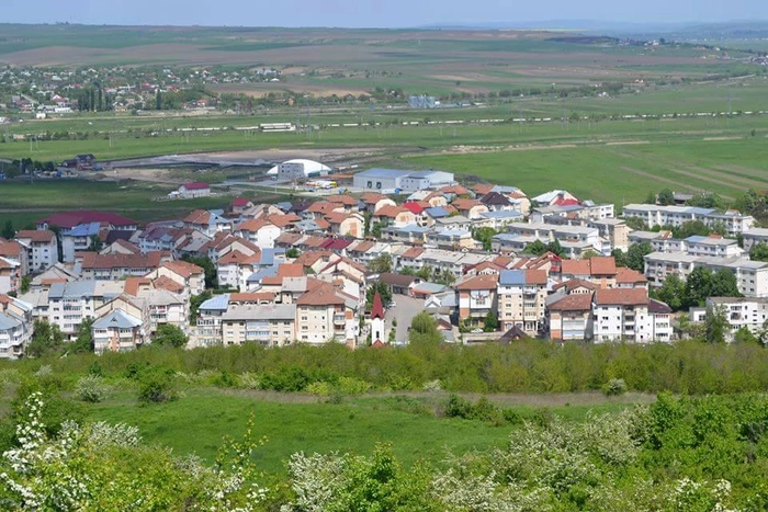 cartierul stefan cel mare din comuna tomesti, vedere de sus