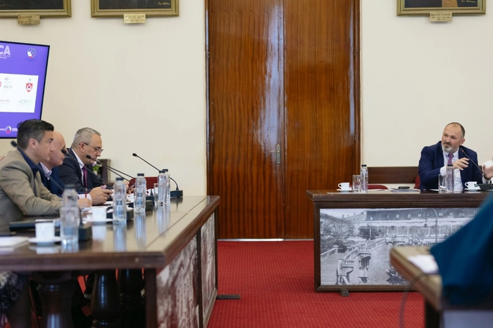 o imagine din cadrul conferintei de lansare a proiectului Iaşi - Smart Healthy City