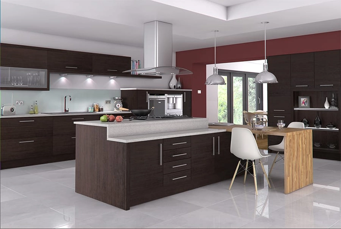 bucatarie de culoare wenge