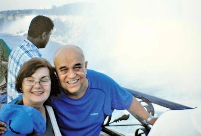 Benone Sinulescu și Elena în vacanță