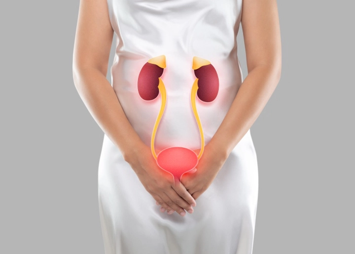 grafica persoana care sufera de o infectie urinara