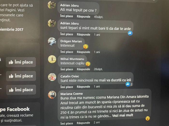  niste comentarii pe facebook de nemultumire