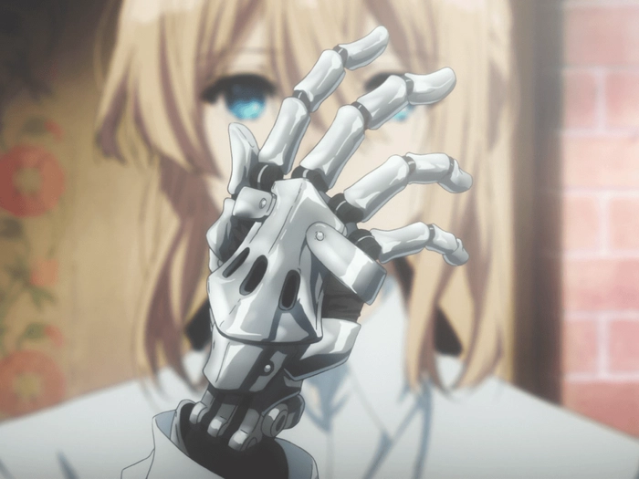 mana de metal a lui violet evergarden
