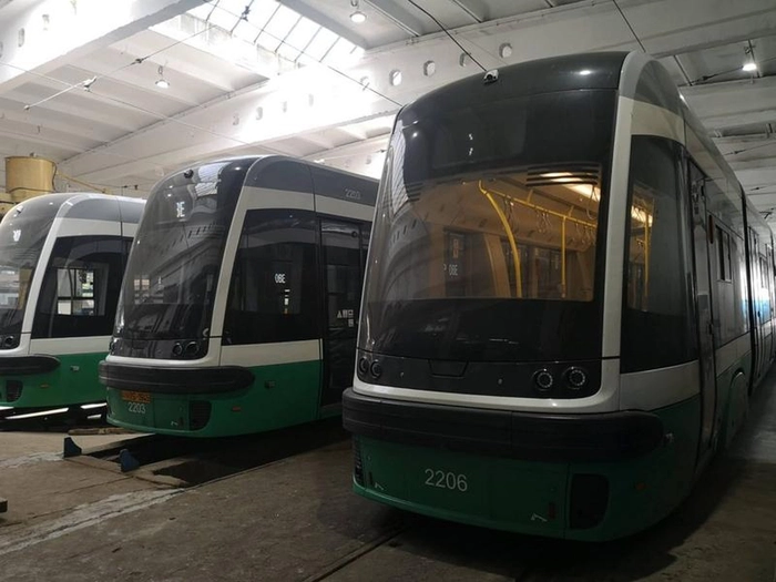 tramvaie din depoul CTP