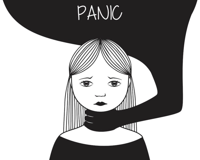animație cu un atac de panică
