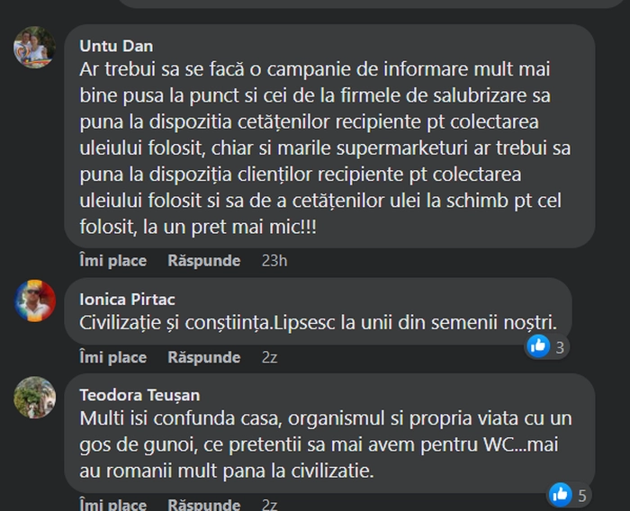  comentariile unor oameni la anuntul facut de ApaVital