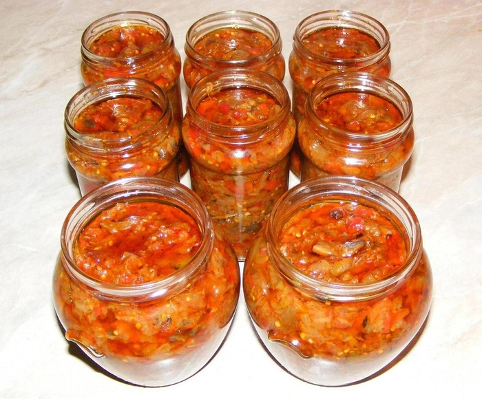borcane cu zacusca de legume