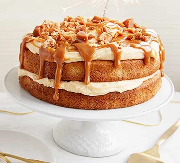 un tort cu cremă de caramel