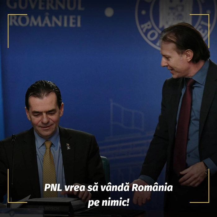 Fotografie atașată mesajului transmis de Marcel Ciolacu