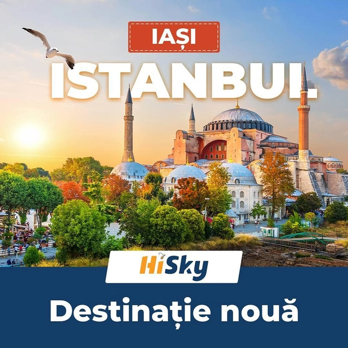  un afis cu o locatie spre Istanbul