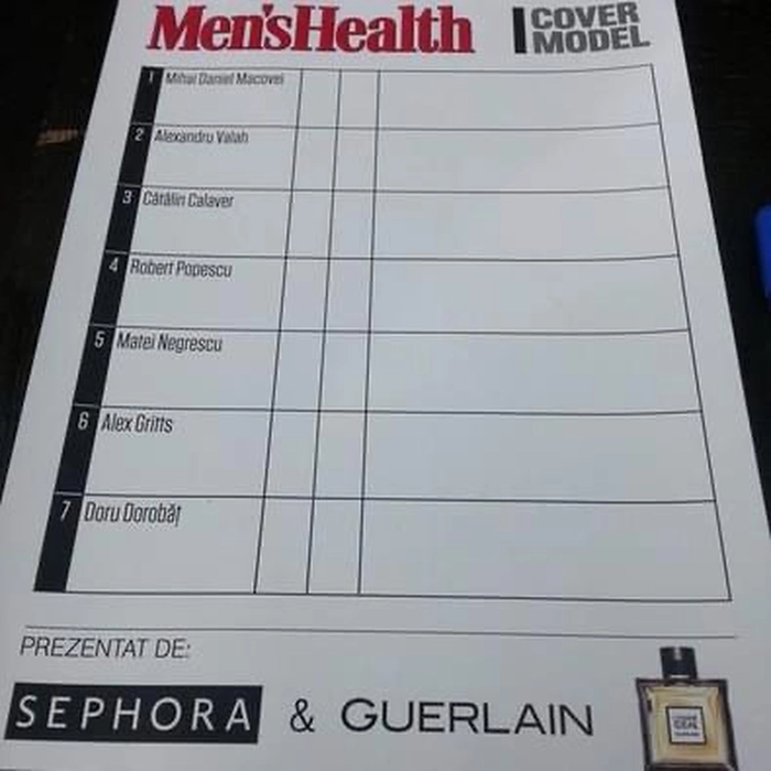 o poză cu revista Men s Health