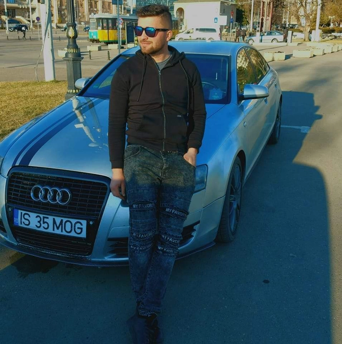 o poză cu șoferul mașinii Audi