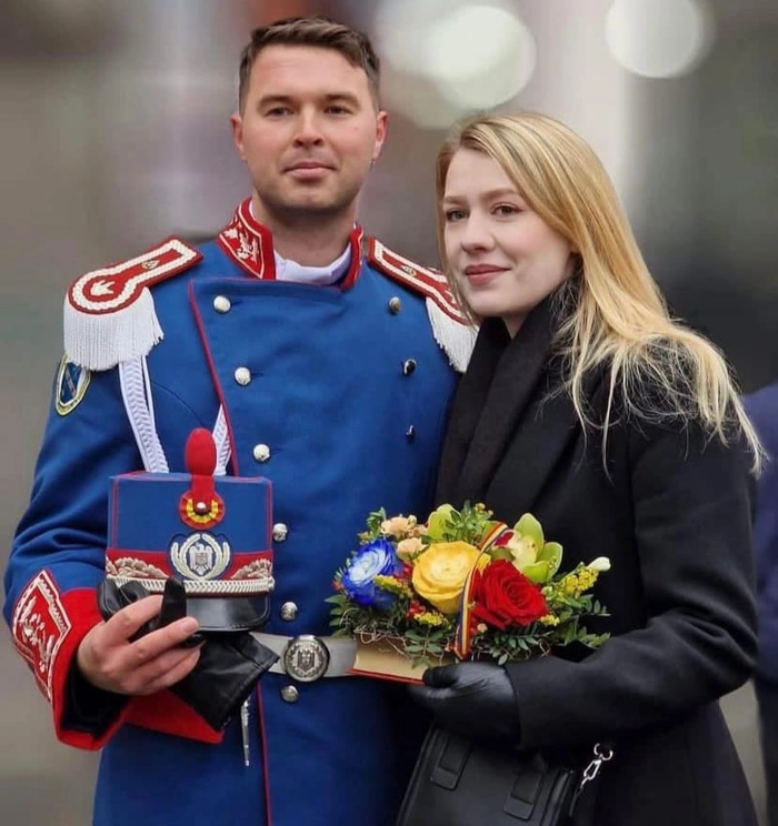 locotenentul Stefan Acea si iubita sa