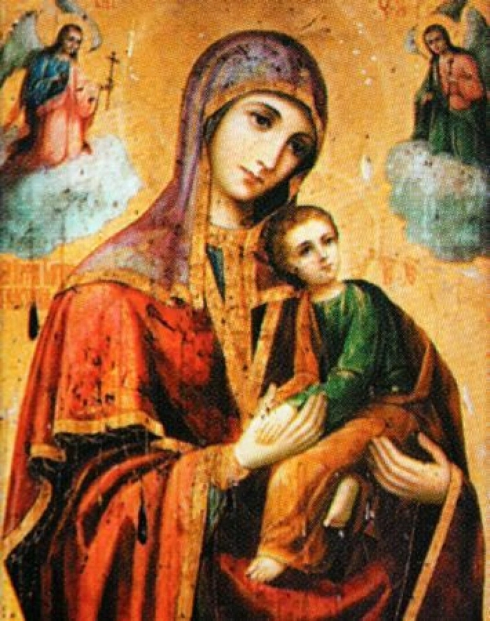 icoana maica domnului cu princul hristos