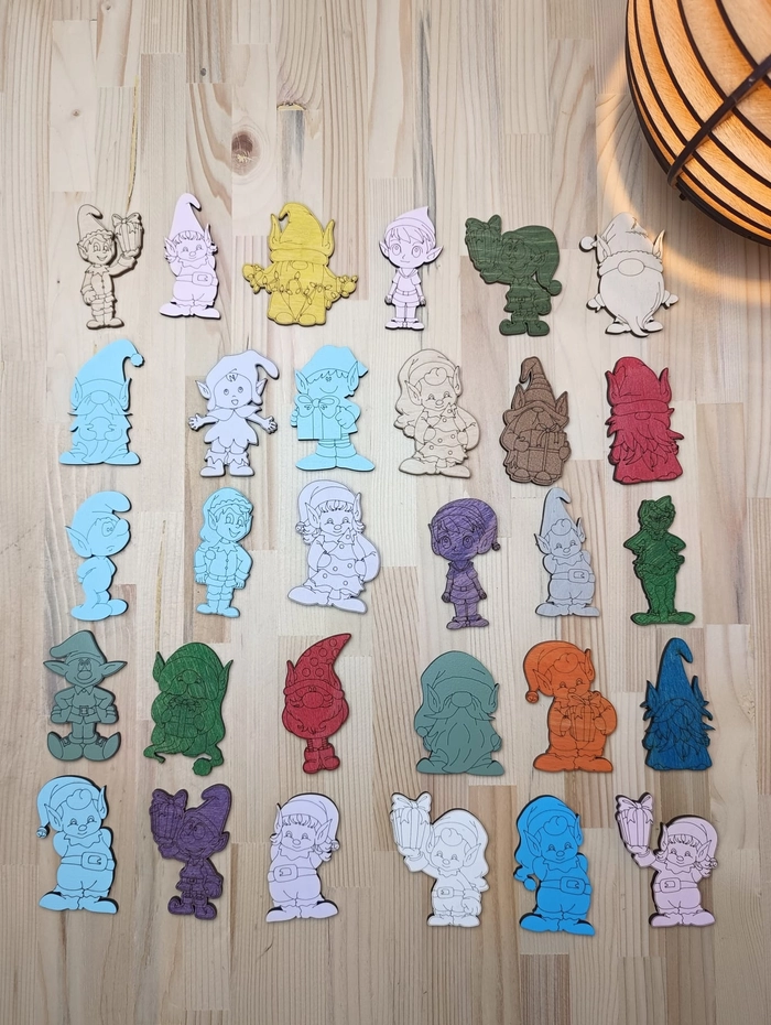 ornament cu tematică de Crăciun realizat handmade