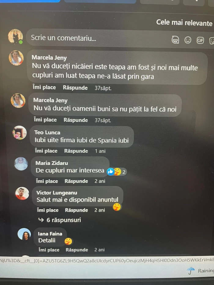 mai multe persoane in comentarii