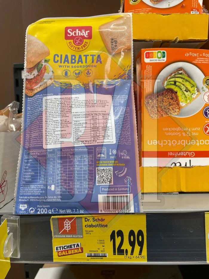 paine fara gluten