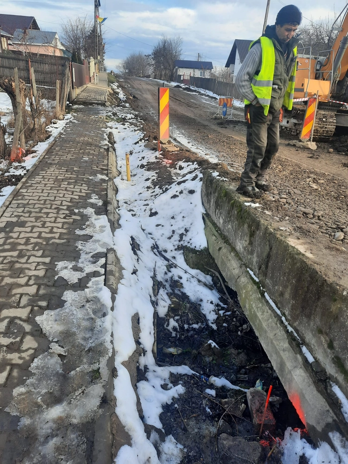 Zona in care se afla conductele de gaz