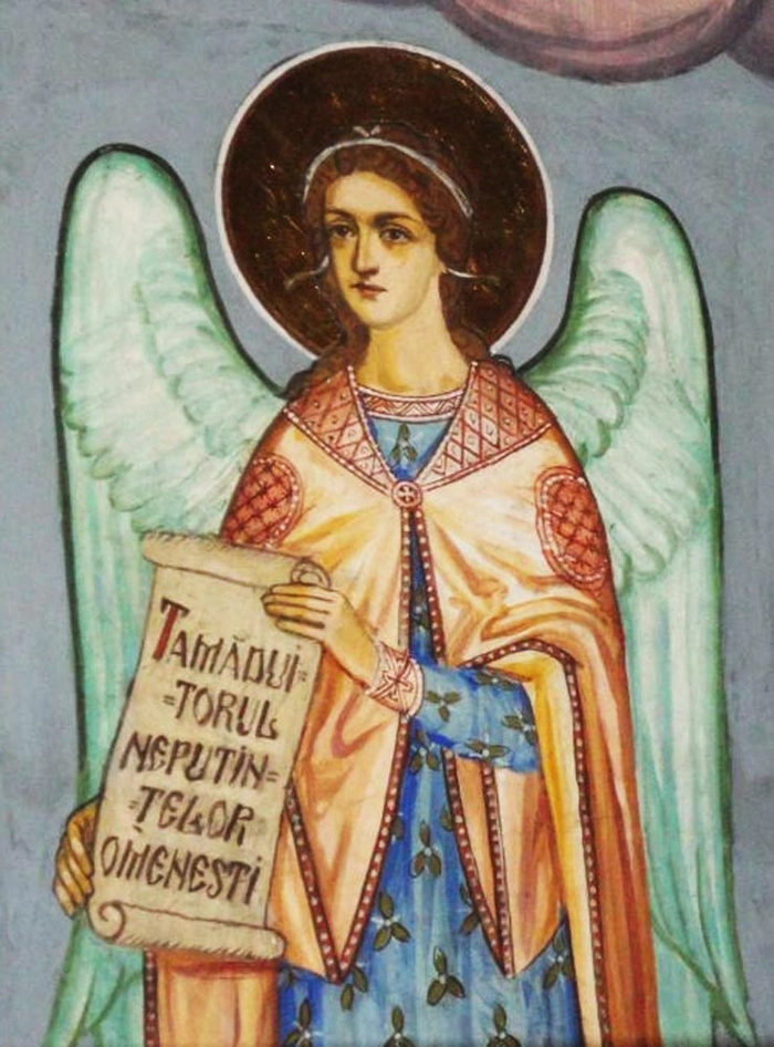 icoană cu sfântul arhanghel rafail