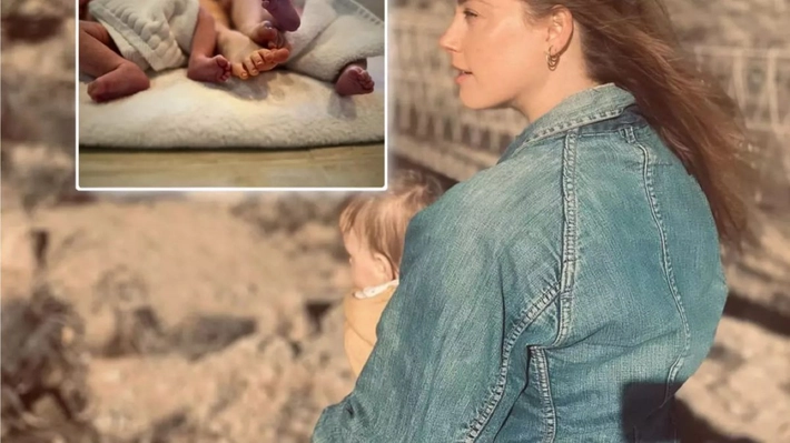 Amber Heard a născut gemeni, în secret. Vedeta mai are o fiică în vârstă de patru ani