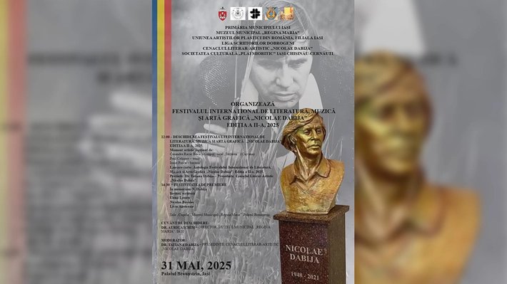 La sfârşitul săptămânii are loc ediţia a II-a a Festivalului International de Literatură, Muzică și Artă Grafică „Nicolae Dabija”